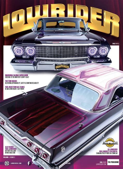 Lowrider magazines. Lowrider Magazine. 4,873,004 likes · 6,328 talking about this. LOWRIDER has been dubbed the movement's "bible" by readers worldwide and is considered the source for Lowrider Magazine 