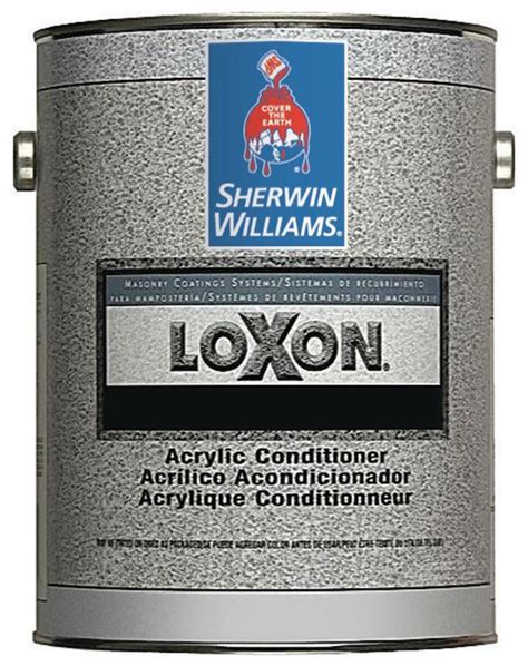 Loxon conditioner. Loxon Acrylic Conditioner is a 100% acrylic emulsion conditioner that will penetrate and seal interior and exterior surfaces and bond light chalk to the surface. With excellent alkali and eflorescence resistance, this sealer allows new concrete, stucco, and other cementitious surfaces to be coated prior to a 30-day cure, and will adhere to new ... 