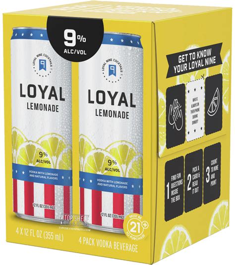 Loyal 9 lemonade nutrition facts. Dec 28, 2023 · In conclusion, Dole Lemonade is a refreshing beverage that not only quenches your thirst but also provides a range of nutrition benefits. With only 100 calories per serving and zero fat, it is a guilt-free choice for anyone looking to maintain a healthy lifestyle. 