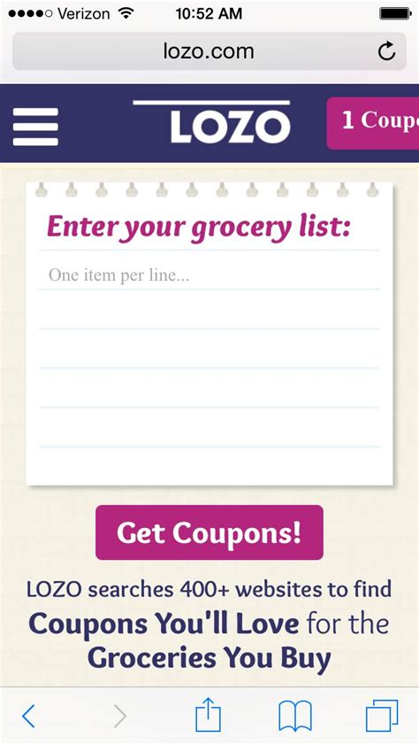 Lozo coupons. Lozo is really neat— it offers you coupons based on your grocery list. This helps avoid the common couponing problem of wasting money on discounted items you don’t actually need. The Krazy Coupon Lady: A roundup of the best manufacturer coupons to help you save on all your favorite grocery items. 