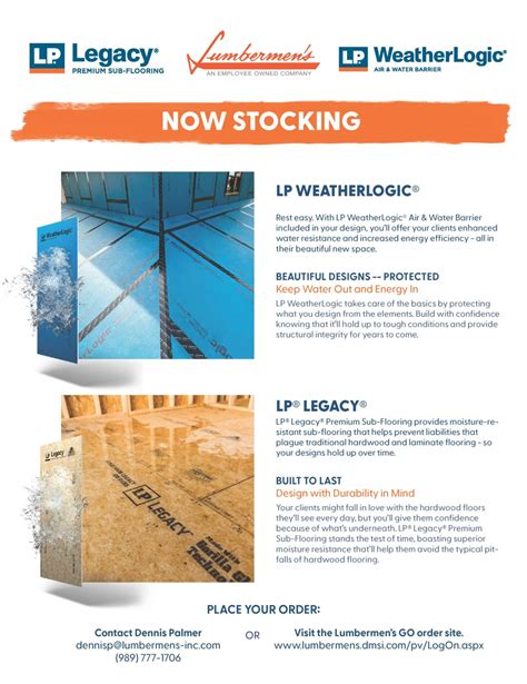 LP WeatherLogic® Air & Water Barrier PR-N138 Louisiana-Pacific Corporation Revised February 19, 2023 Products: LP WeatherLogic® Air & Water Barrier LP Building Solutions, Louisiana-Pacific Corporation, 1610 West End Ave., Nashville, TN 37203 (888) 820-0325 www.lpcorp.com 1. Basis of the product report:. 