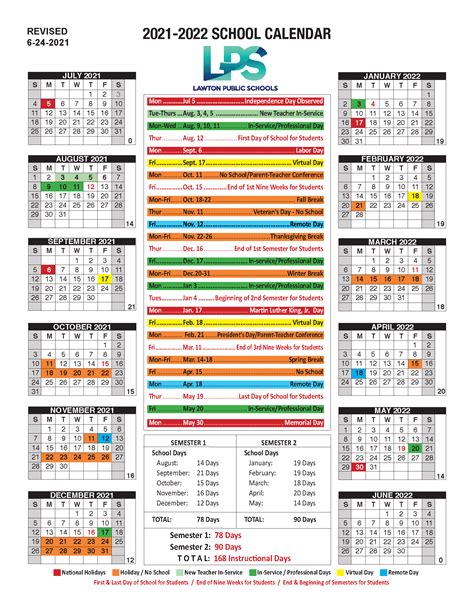 Lps Student Calendar