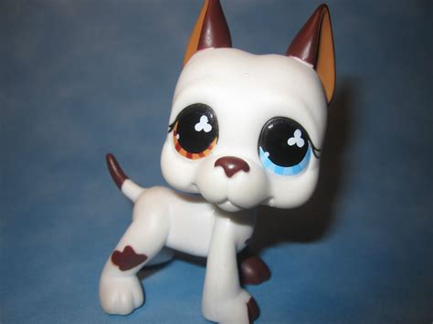 Littlest Pet Shop Dog Great Dane Rare 817 Blue Star Eyes Authentic Lps OC19POJ33. $29.95. 100% Authentic Hasbro LPS in very nice used condition! View full product ...