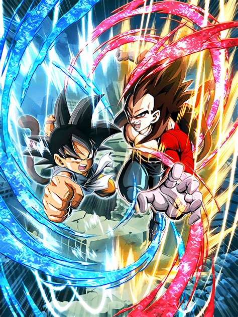 "Goku's Family" or "Kamehameha" Category Ki +4 and HP, ATK & DEF +150%: Flying Shot: Raises DEF for 1 turn and causes colossal damage to enemy: Kamehameha & Masenko: Raises ATK & DEF for 1 turn and causes mega-colossal damage to enemy .