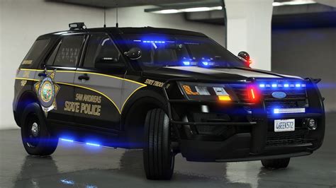 Vehicle Skins. [4K] San Andreas State Police Mega-Pack. [4K] SASP Mega-Pack Released 11/8/19 ***This is my final release to LSPDFR*** First and foremost. I’d like to thank everyone who has supported me in the last year or so making skins. I’ve had the opportunity to work with some of the best vehicle developers in the GTA 5 …. 