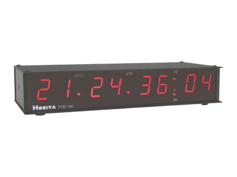 Ltc timecode reader. 56" high 8-digit LED display characters.  Also, some of the mul...