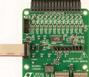 Ltc6811 evaluation board. .  Multiple boards can be linked through a 2-wire...