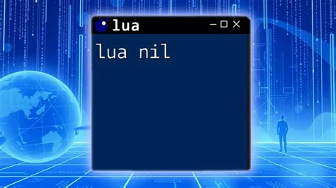 Lua course free.  Because control structures in Lua only consider nil and false to...