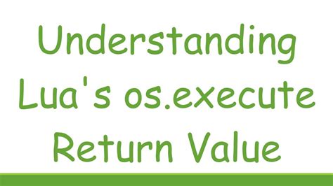 Lua os execute exit code. exit([code]) returns a value other than 0 when exiting t...