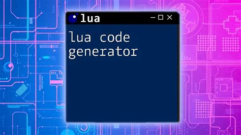 Lua script generator free. ai! Meet Lua Code Generator - an innovative AI-powered tool that...