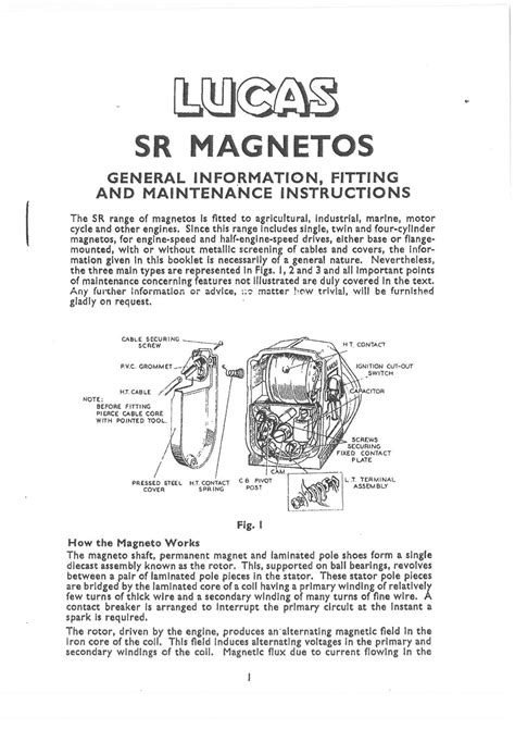 Lucas magneto ge 4 instruction manual. - Vauxhall frontera b v6 workshop manual.