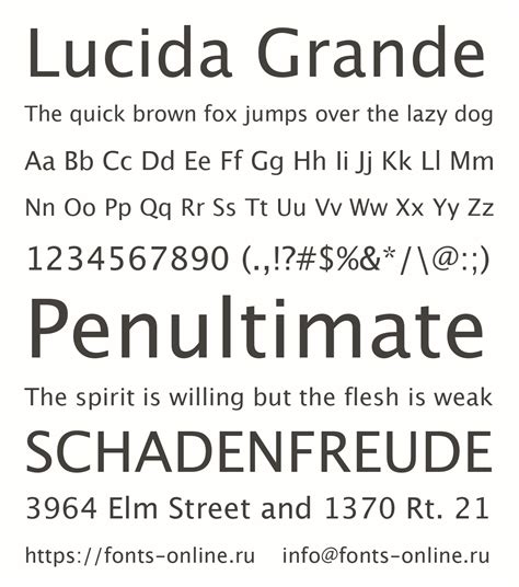 Lucida font license.  Lucida Grande 0.  Guidelines: At larger sizes (14 points or more),...