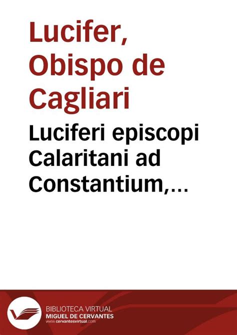 Luciferi calaritani moriundum esse pro dei filio. - Praktikum der qualitativen analyse für mediziner.