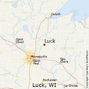 Luck Map - Wisconsin, United States - Mapcarta