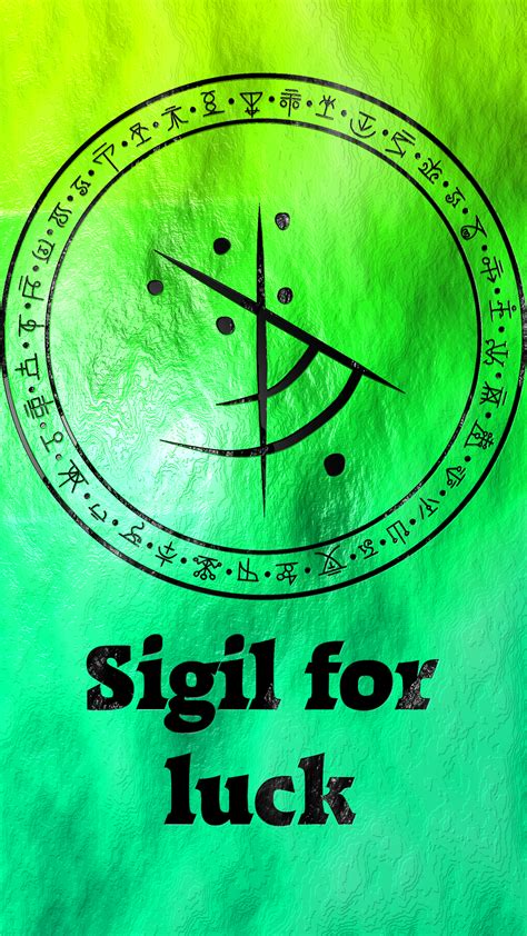 Luck sigils. Sigils or runes have a long tradition in spiritual, cultural, and religious use. ... If you've ever used a letter or symbol as a good luck charm, put a "fish" sign on your car, worn a chai ... 