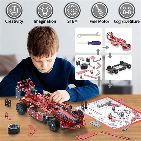 Lucky Doug Building Kit Model Car Set 287 Pieces STEM Project
