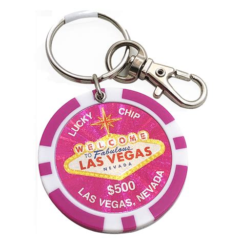 casino chip keychain