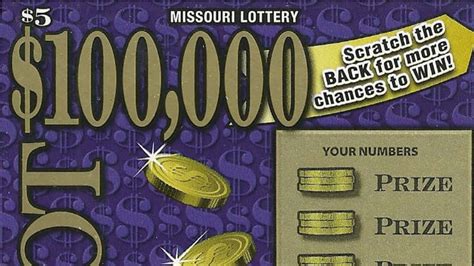 Lucky Missouri winner claims $100,000 on scratchers ticket