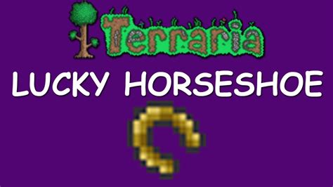 Lucky horseshoe terraria. The Lava Waders are an accessory that allow the player to walk on the surface of all liquids, including water, honey, Shimmer and lava, without taking lava damage or triggering the On Fire! debuff (unlike the Water Walking Boots and Obsidian Water Walking Boots, which only allow walking on water and honey). Lava Waders also allow the player to submerge in … 