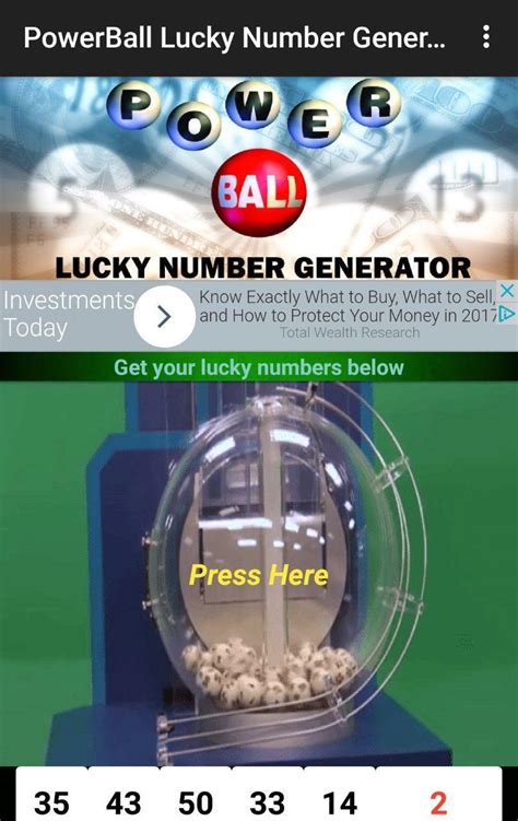 Lucky number generator powerball. Powerball Odds of Winning. When picking your SA Powerball numbers, you’ll select one of 42,375,200 combinations and even if you pick only one correctly, it could mean a prize. For this South African lottery there are nine prize tiers and the odds for each one are shown below. Category. 