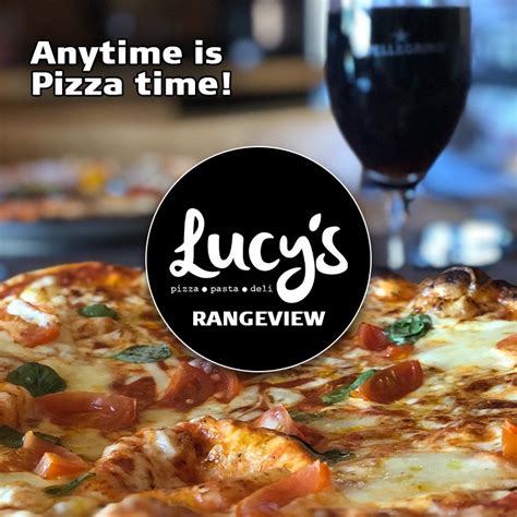 Lucys pizza. Hours. Sunday 4pm – 8pm. Monday 4pm-8pm. Tuesday 4pm-8pm. Wednesday 4pm-8pm. Thursday 4pm-8pm. Friday 4pm-9pm. Saturday 4pm – 9pm. Deliveries start at 4pm every day until 1/2 hr before closing. 