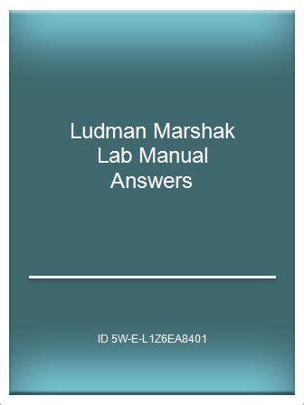 Ludman and marshak lab manual answer. - Vendo 126 coke machine service manual.