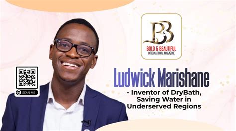 Ludwick Marishane &ndash; Inventor of DryBath, Saving Water in ...