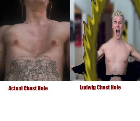 Ludwig chest hole. Modified Jun 17, 2022 14:06 GMT Follow Us Comment Valkyrae and Ludwig went from talking about another Creator Clash to men's nipples in short order (Image via Sportskeeda) While talking about... 