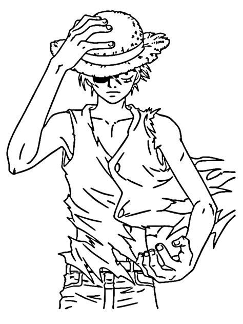 Luffy Coloring Pages Coloring Home