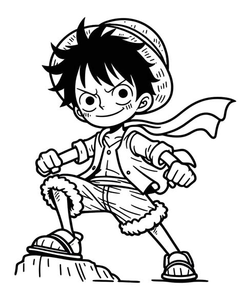 Luffy Coloring Shee