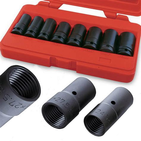 ROCKETSOCKET | 18 Piece Bolt Lug Nut Extractor Socket Tool Set | ¼ in. and ⅜ in. Drive | RAZORGRIP Technology Extract Damaged Frozen Rusted Rounded-Off Bolts Nuts & Screws | Made in USA Steel ... 4.7 out of 5 stars 425. 1 offer from $84.99. Topec 5-Piece Heavy Duty Nut Bolt Remover set, 1/2” Drive Impact Extractor Set, ….