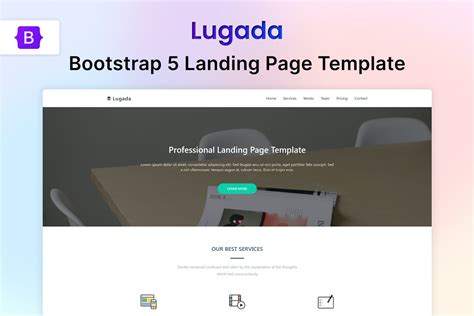 Lugada HTML5 Landing Page Template
