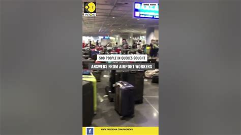 Luggage chaos at Frankfurt Airport amid staffing shortage ... - YouTube