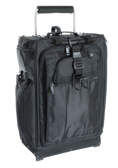 Luggageworks - SPECIFICATIONS: Dimensions: 12""H x 16""W x 9""D. Weight: 4.25 lbs. Stealth Premier 22" Multi-Purpose Cube FEATURES: Headset + Cooler + Laptop + Ipad/Tablet padded compartments Reinforced padding on all pockets and seatbelt webbing handles New all-metal zipper pullers and metal snap on handles New removable tension.