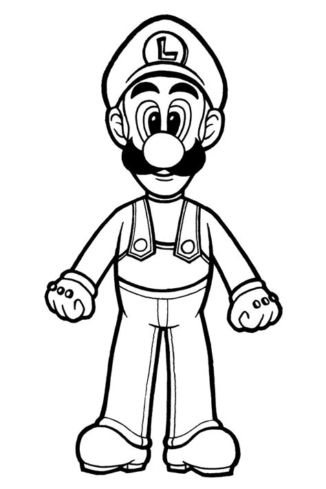 Luigi Coloring Shee