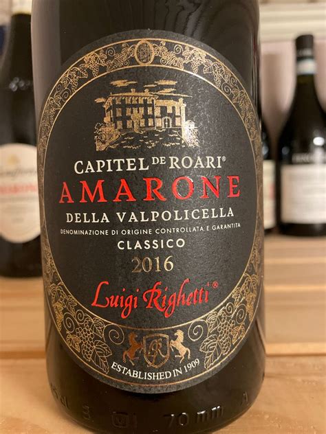 Luigi Righetti 2016 Capitel de Roari (Amarone della Valpolicella)