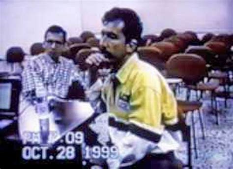 Luis Alfredo Garavito being interrogated by Colombian ...