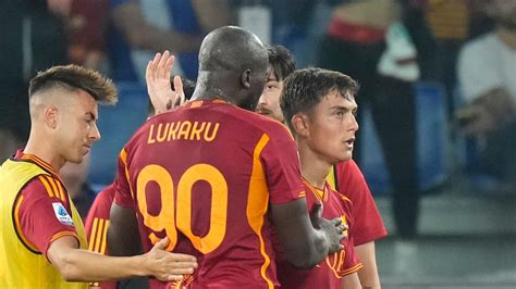 Lukaku and Dybala play together for first time and help Roma crush Empoli 7-0