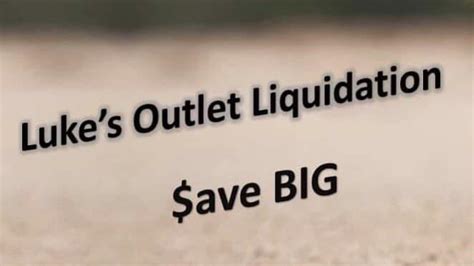 Huge sale Everything 40% up to 80% off retail price Luke’s liquidations Wearhouse The lowest price in town!! Guaranteed Address; 2720 Forsyth rd 32792 Suite 305 Monday- Saturday 10 am - 6pm.... 