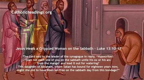 Luke 13:15 - Jesus Heals a Woman on the Sabbath - Bible Hub