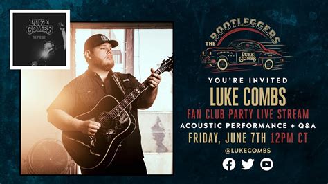 Luke combs bootleggers. August 15, 2023—Reigning 2x CMA Entertainer of the Year Luke Combs will perform 25 U.S. stadium shows next year with his "Growin' Up and Gettin' Old Tour."Newly confirmed stops include two nights at New Jersey's MetLife Stadium, Los Angeles' SoFi Stadium, Jacksonville's EverBank Stadium, Santa Clara's Levi's® Stadium, Houston's NRG Stadium and Phoenix's State Farm Stadium among many others. 