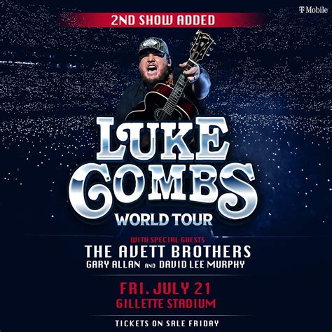 Luke Combs' 2023 world tour will span 35 shows in 16 c