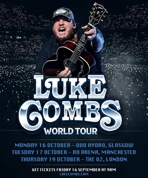 Luke combs setlist 2023 tour. Get the Luke Combs Setlist of the concert at 3Arena, Dublin, Ireland on October 13, 2023 from the Luke Combs World Tour and other Luke Combs Setlists for free on setlist.fm! 