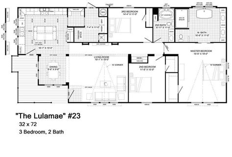 About This Floor Plan. BEDS: 3 BATHS: 2 SQ FT: 1832 W X L: 32′ 0″ x 70′ 0″. B6041AFHA – Quality built value oriented home features wrap around covered porch with access to spacious living room and kitchen, ideal for outdoor dining and relaxation. Bright modern kitchen boasts lots of handcrafted cabinets, seemingly endless countertop ....