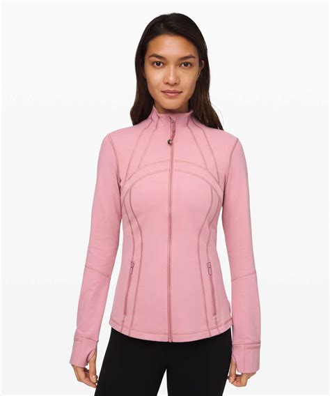 Lululemon pink jacket. This Avia Full-Zip Jacket is a similar dupe to the Lululemon Define Jacket that retails for $118+, but the $21 Walmart price tag is much more appealing to all of us penny pinchers! 🙂. It's perfect for layering over your workout outfit – whether you’re heading to the gym or out for a run. Not to mention the quick-drying fabric feels ... 