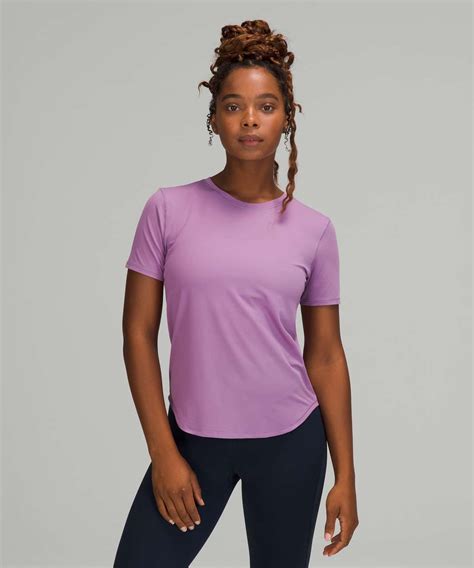 Lululemon tshirt. Viewing 12 of 67. Long sleeve and short sleeve shirts to support your sweat. Workout Shirts for Cycling, Running, Yoga and even the Office Commute. 