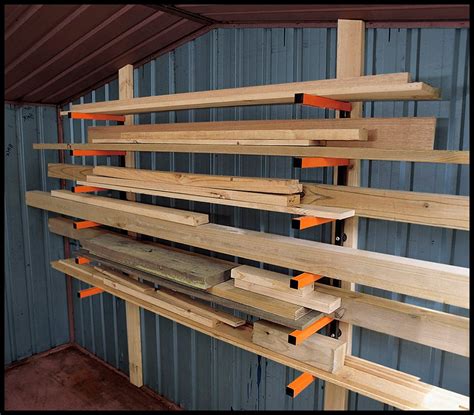 Lumber storage rack. Clear up that pile of stuff in the corner of your garage with this PORTAMATE 6-Shelf Wall-Mount Lumber Storage Organizer Rack. Ideal for storing a stack of … 