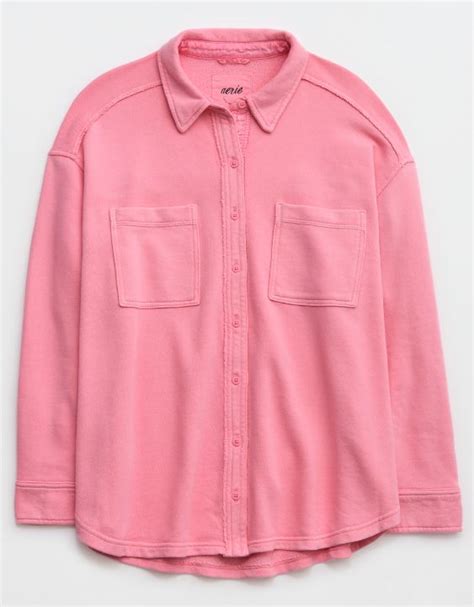 Aerie LumberJane Fleece Shirt $25.00 $64.95 Link to product Aerie Pool-To-Party Cover Up Shirt. New + Real Good Aerie Pool-To-Party Cover Up Shirt $35.00 $54.95 Limited Time Only! Link to product Aerie LumberJane Fleece Shirt. Real Good Aerie LumberJane Fleece Shirt $25.00