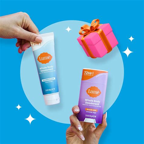 Lume.com free samples. 1. Whole Body Deodorant. Lume is a Whole Body Deodorant for MORE than just your armpits. & More! 2. Outrageously Effective. Lume Deodorant stops odor BEFORE it starts and is clinically proven to control odor for 72 hours! 3. Skin Loving & Science Based. 