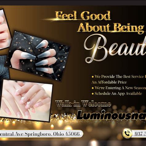 Luminous V Nail Spa is a Nail Salon in Springboro. Select services. Close. Select services. Select services. Continue. You are offline. Please check your internet connection and try again. Try again. We use cookies to improve your experience and monitor website traffic. Cookie policy.